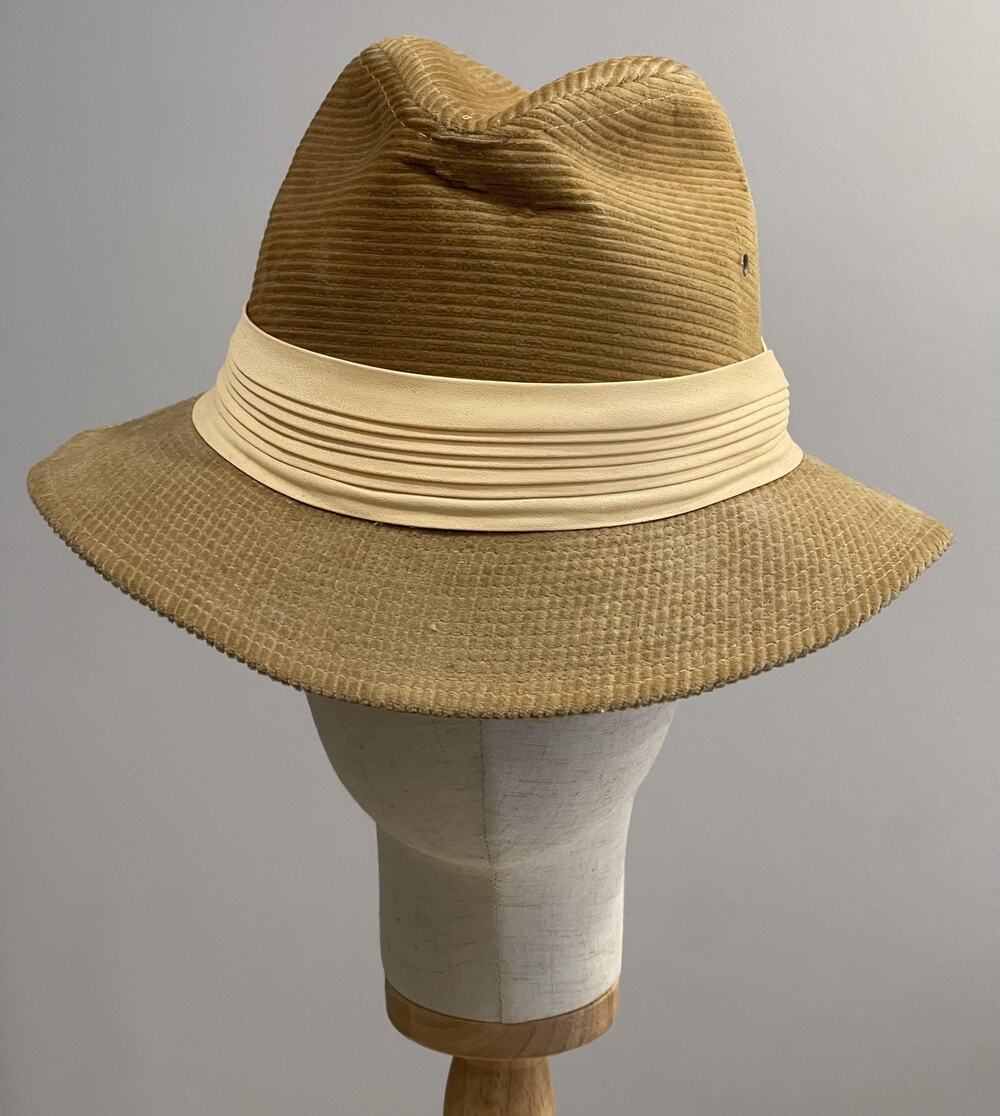 VTG Dorfman Pacific Hat Cap Fedora Men Medium Corduroy Breathable Wide Brim